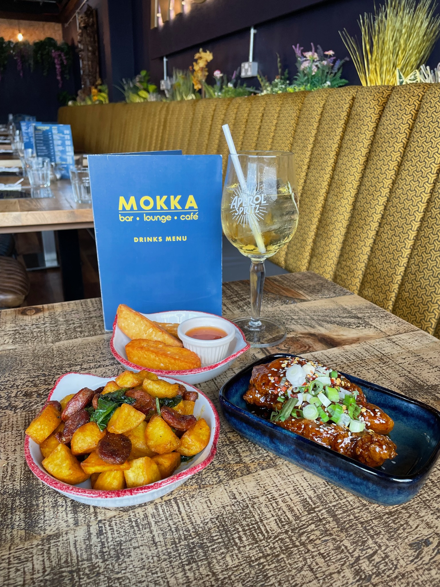 £1 Drink with any main or 3 small plates ordered